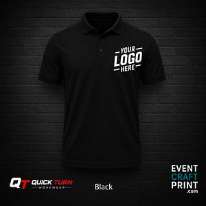 Black Polo Shirt (Custom Printed)