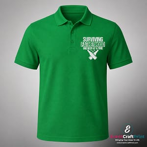 Surviving Fatherhood – One Beer at a Time Polo Shirt
