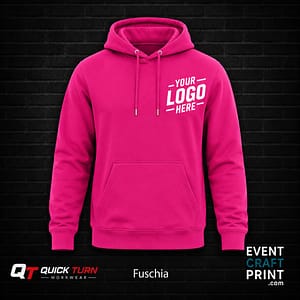 Fuschia Hoodie (Custom Printed)