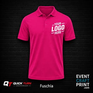 Fuschia Polo Shirt (Custom Printed)
