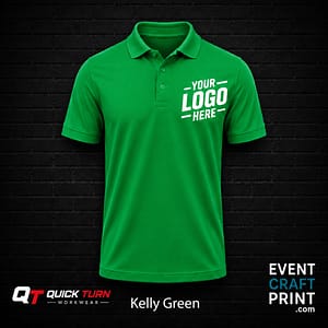 Kelly Green Polo Shirt (Custom Printed)
