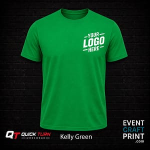 Kelly Green Round Neck T-Shirt (Custom Printed)