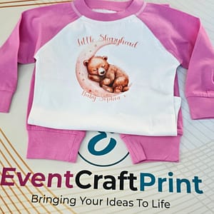 Pink Personalised Baby Pyjamas