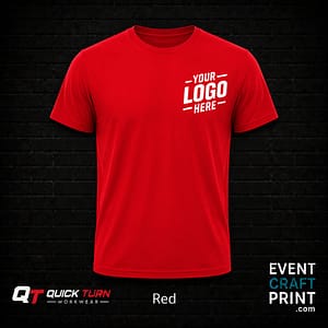 Red Round Neck T-Shirt (Custom Printed)