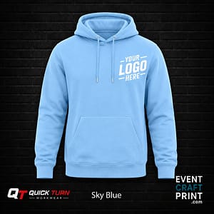 Sky Blue Hoodie (Custom Printed)