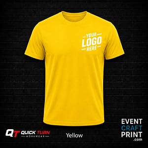 Yellow Round Neck T-Shirt (Custom Printed)